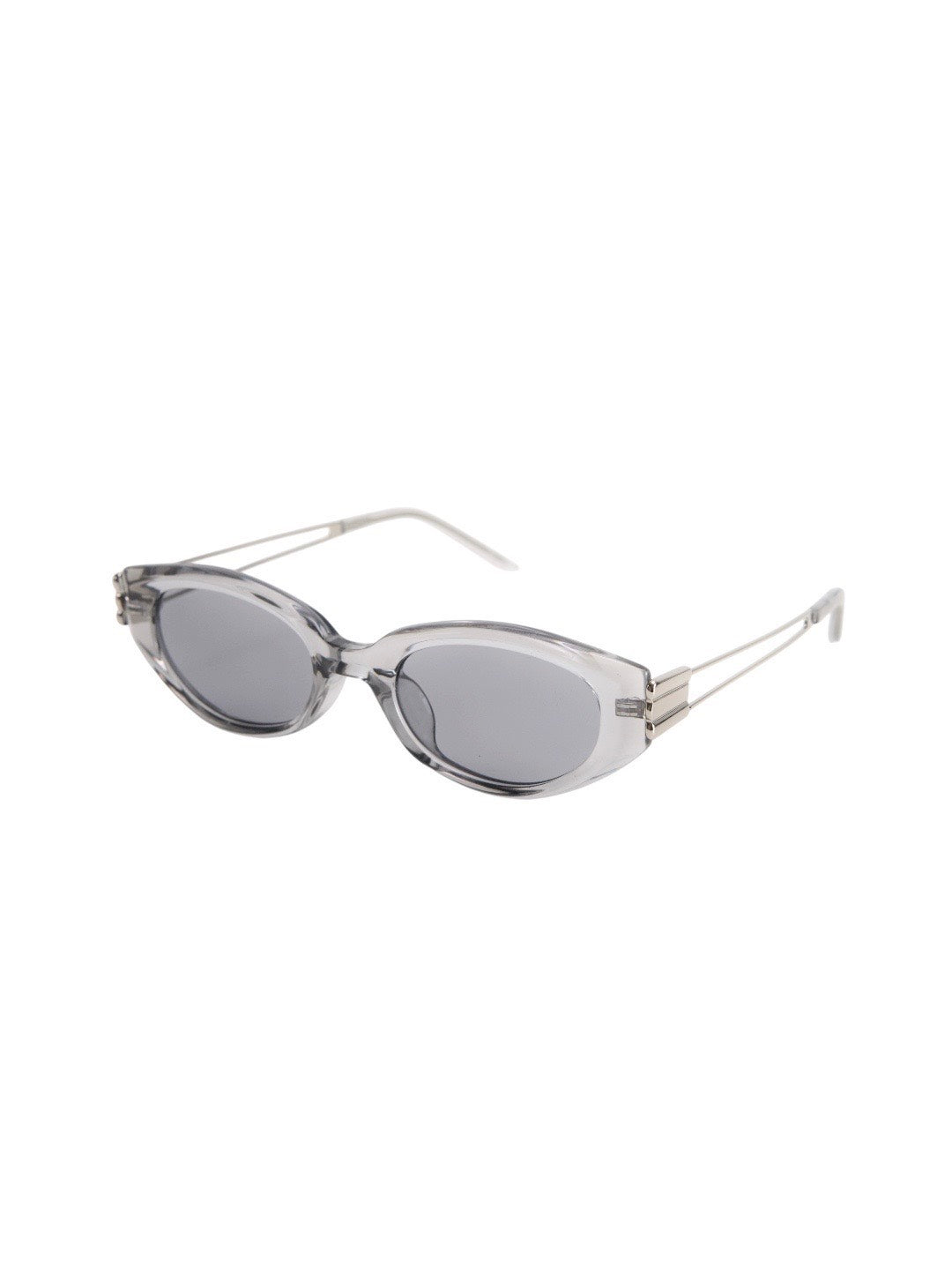 受注制【Chikashitsu +】silver temple square sunglasses (2color)
