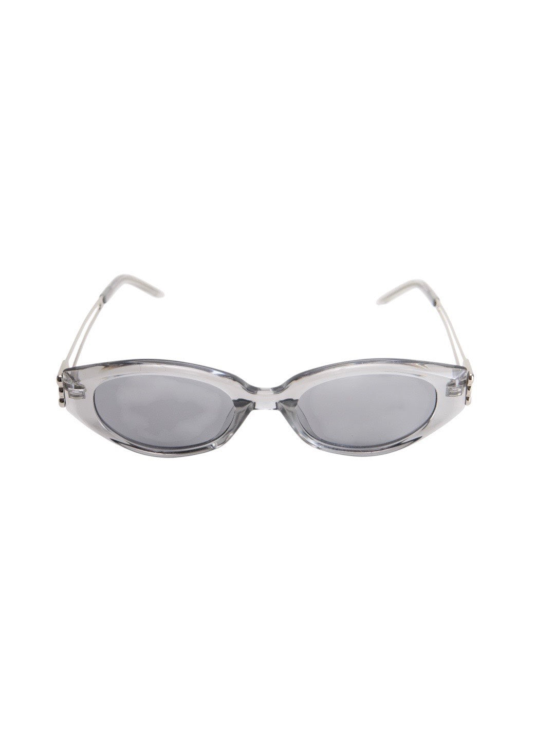 受注制【Chikashitsu +】silver temple square sunglasses (2color)
