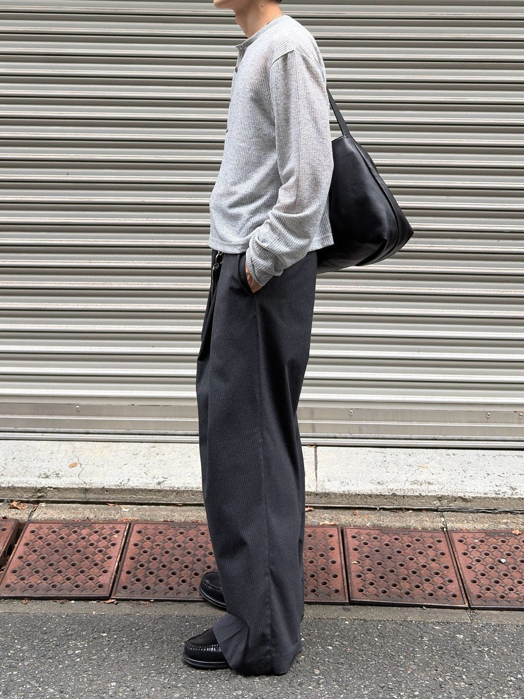 【Chikashitsu +】wave design sheer cardigan (2color)