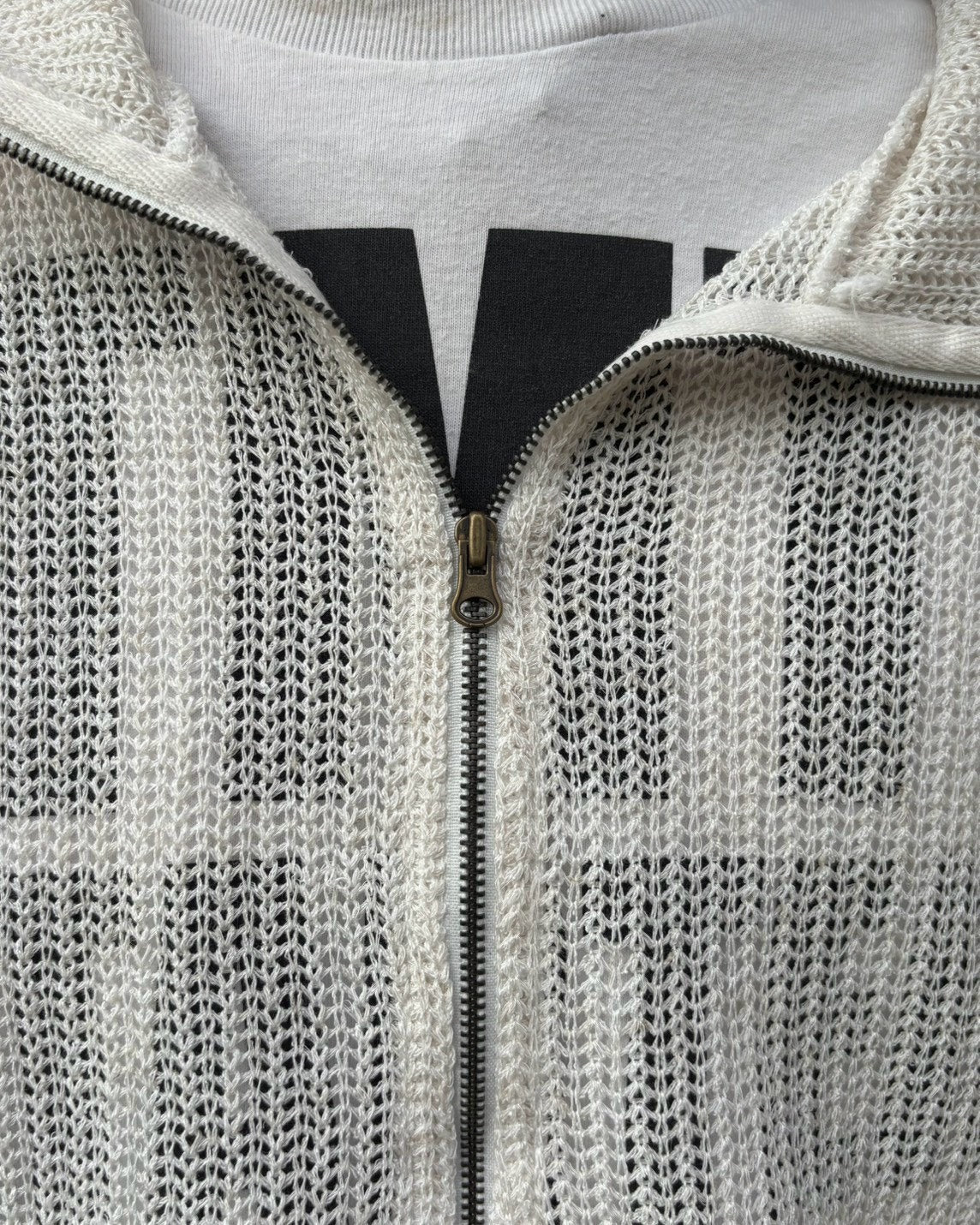 受注制【Chikashitsu +】clay net zip-up jacket (3color)
