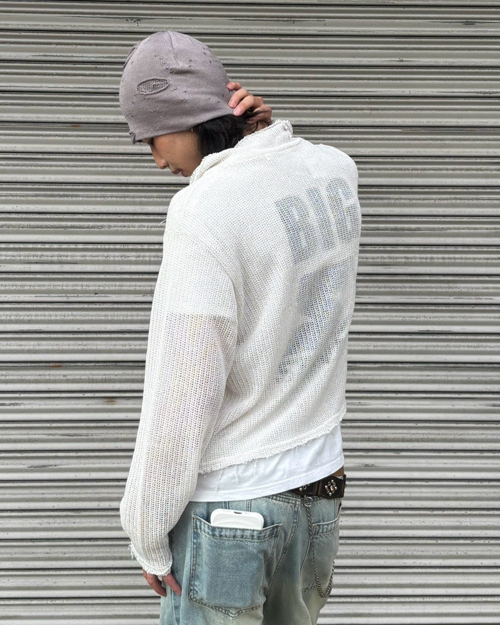 受注制【Chikashitsu +】clay net zip-up jacket (3color)