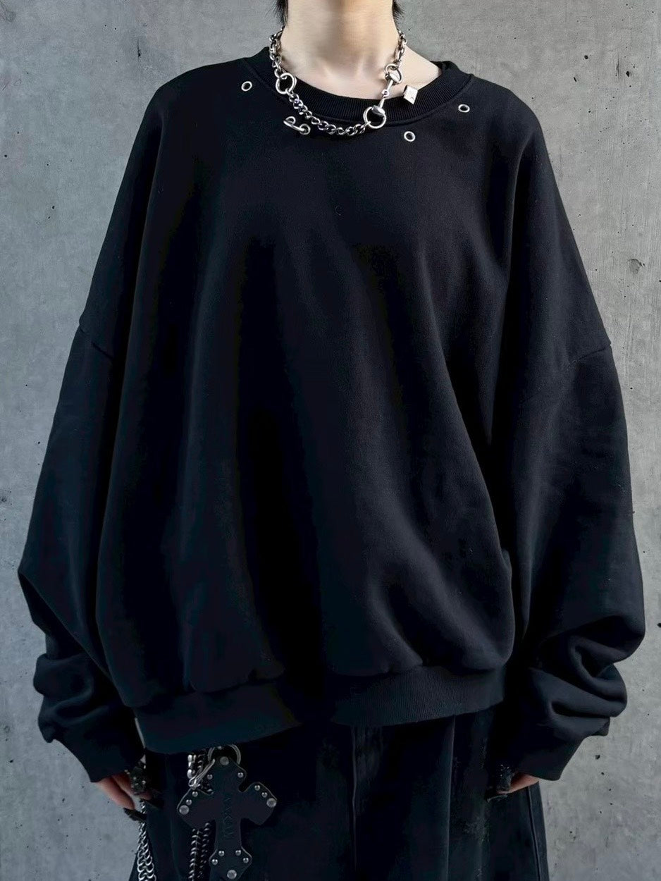 3/1 20:00発売 受注制【nmtc +】pierce sweat shirts / 【エヌエムティーシープラス】ピアススウェットシャツ