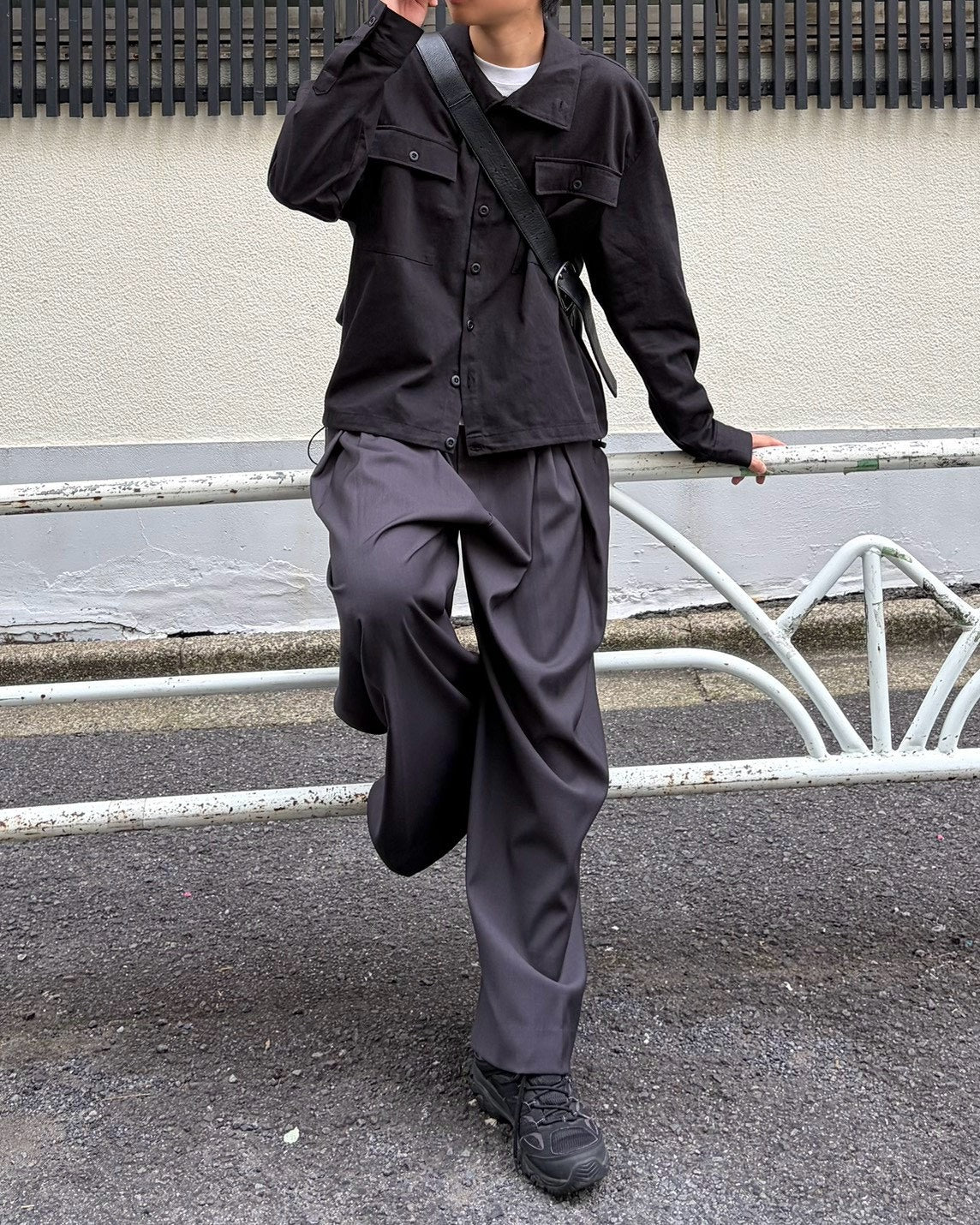 受注制【Chikashitsu +】multi pocket military jacket (2color)