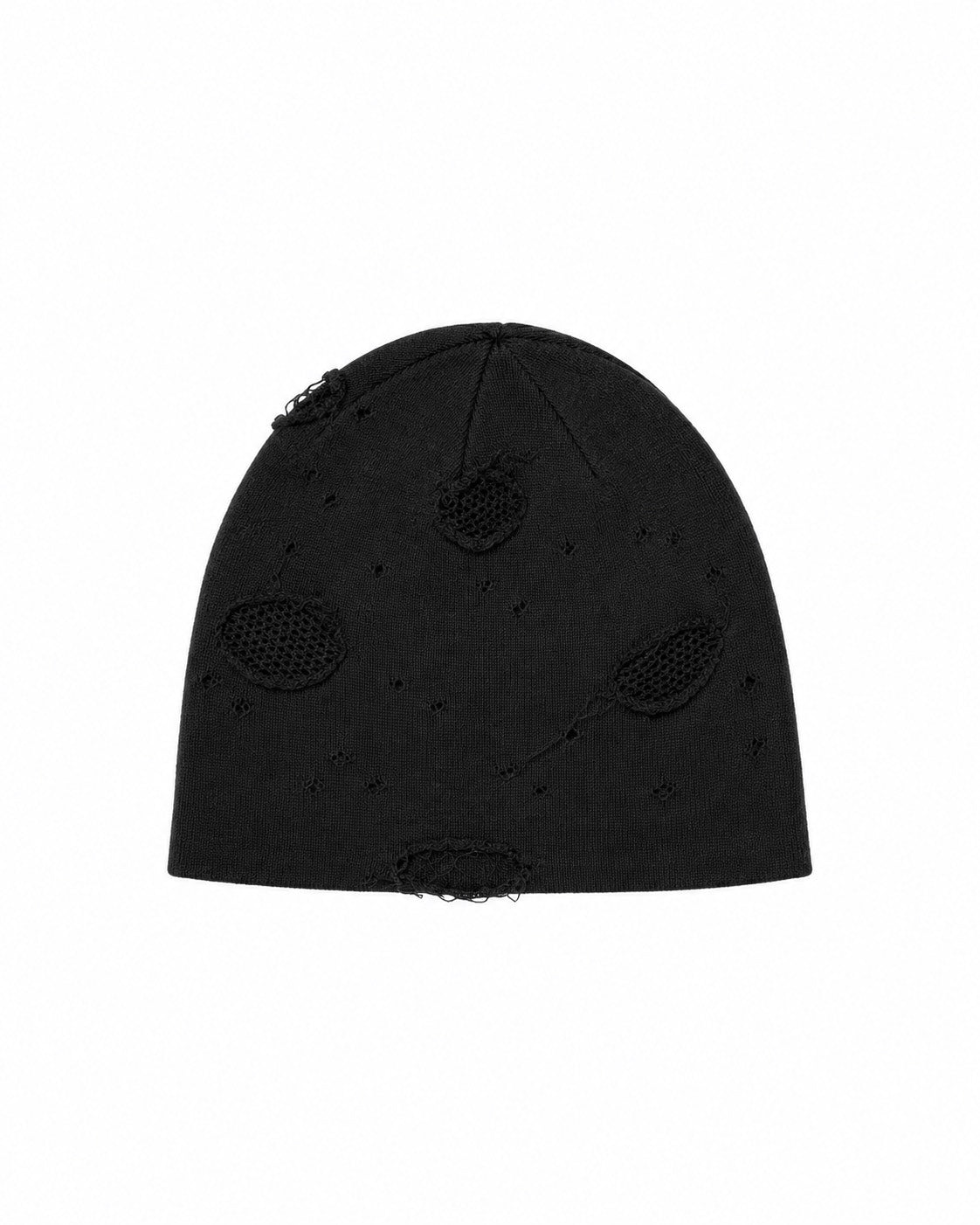受注制【Chikashitsu +】damaged mesh beanie (3color)