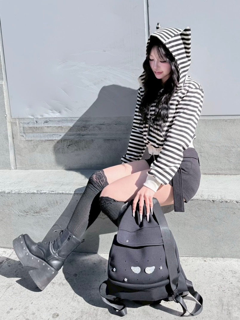 受注制【nmtc +】wing sweat knapsack 【エヌエムティーシープラス】ウィングスウェットナップサック (2color)