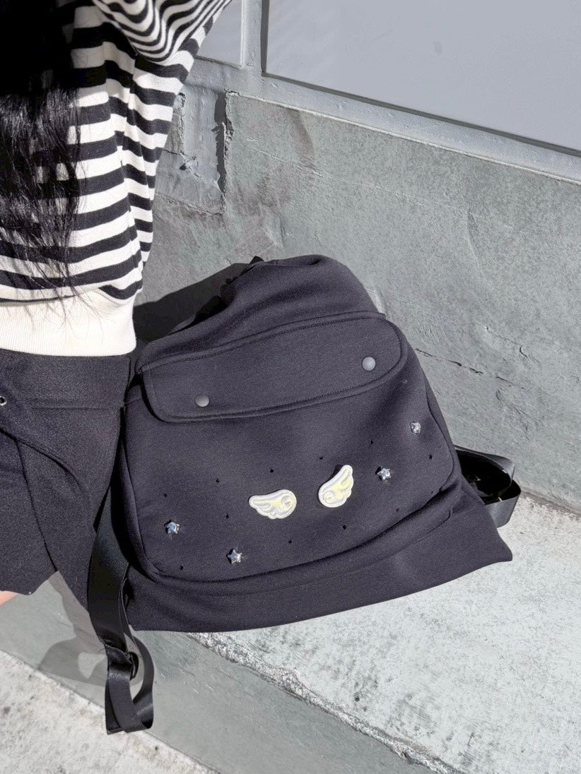 受注制【nmtc +】wing sweat knapsack 【エヌエムティーシープラス】ウィングスウェットナップサック (2color)