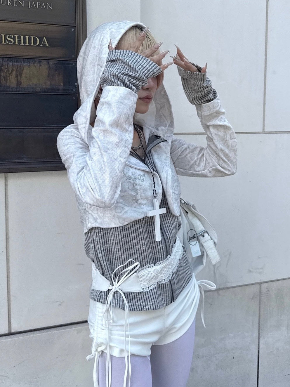 3/1 20:00発売 受注制【nmtc +】bi color vintage zip up hoodie / 【エヌエムティーシープラス】バイカラービンテージジップアップパーカー (2color)