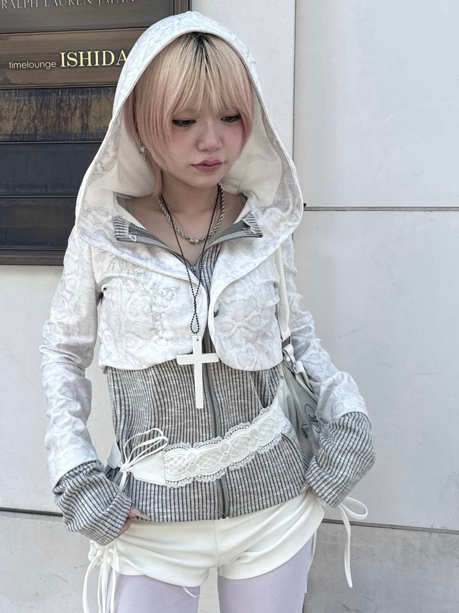 3/1 20:00発売 受注制【nmtc +】bi color vintage zip up hoodie / 【エヌエムティーシープラス】バイカラービンテージジップアップパーカー (2color)