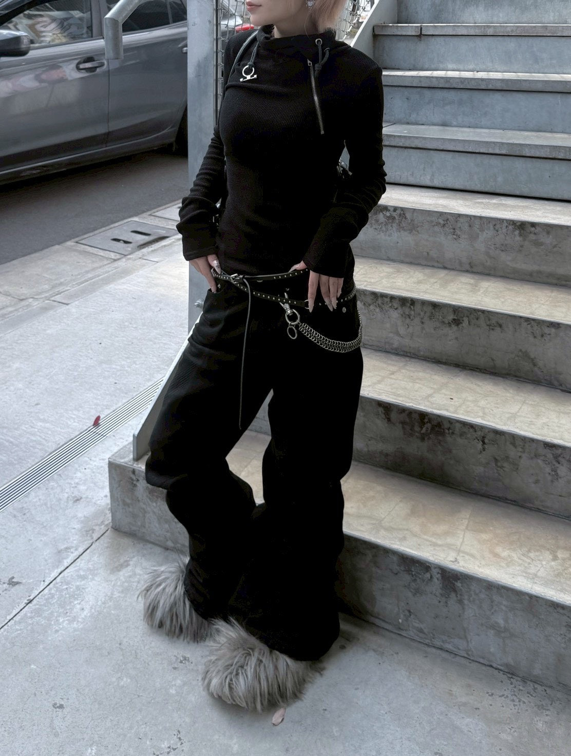 3/1 20:00発売受注制【nmtc +】zip high neck long sleeve