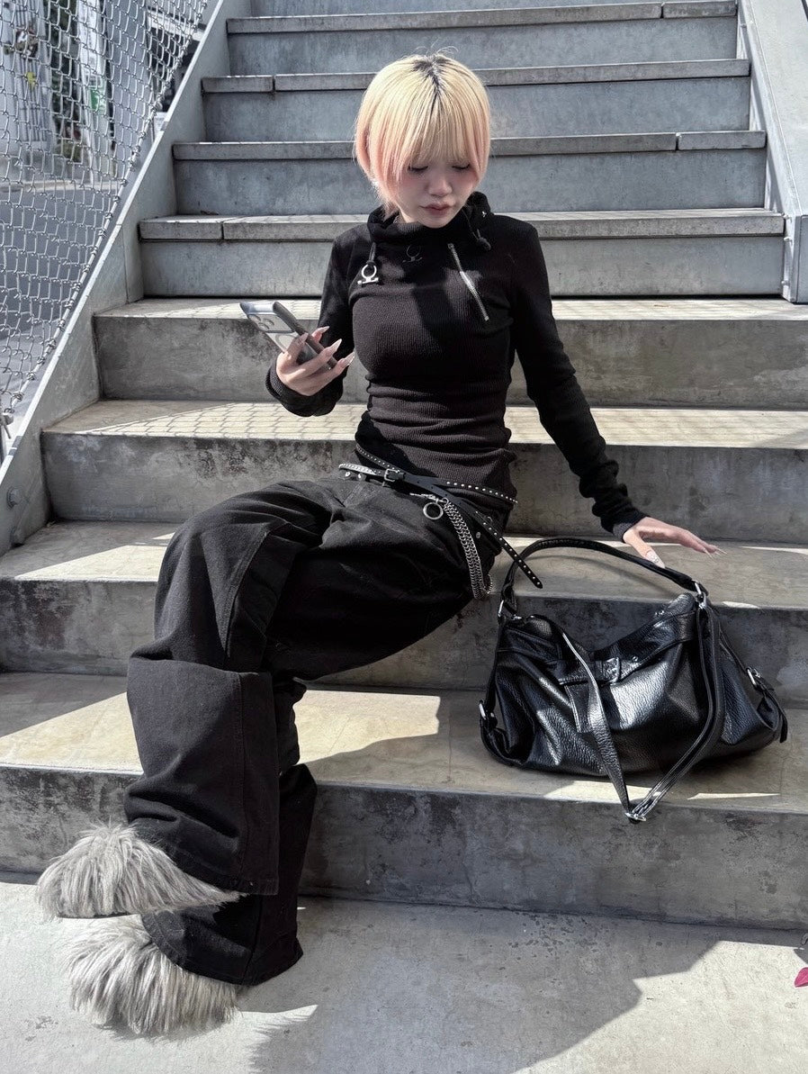 3/1 20:00発売 受注制【nmtc +】2way belt leather shoulder Bag/ 【エヌエムティーシープラス】ツーウェイベルトレザーショルダーバッグ (3color)