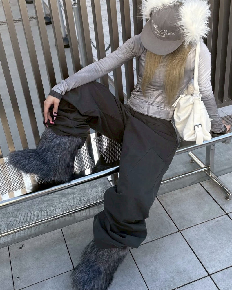 受注制【nmtc+】fur short boots (2color)