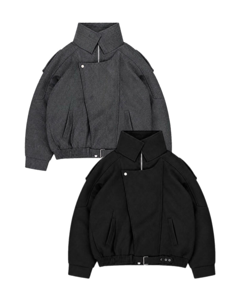受注制【Chikashitsu +】double collar bomber blouson (2color)
