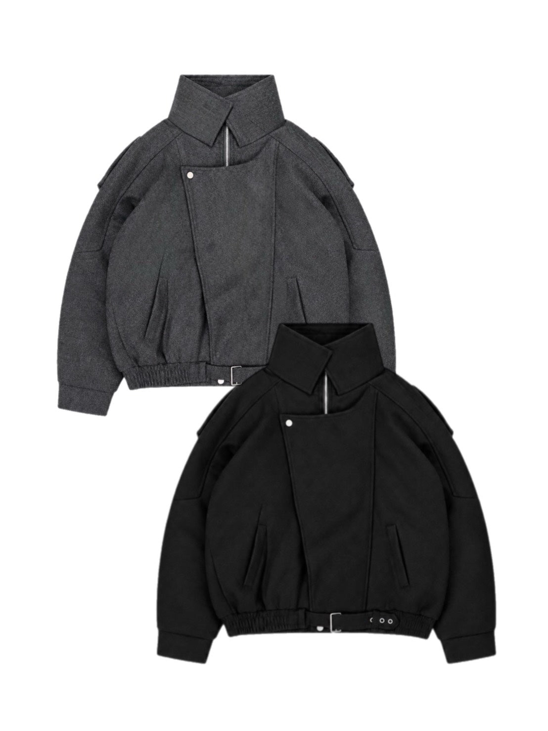 受注制【Chikashitsu +】double collar bomber blouson (2color)