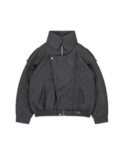 受注制【Chikashitsu +】double collar bomber blouson (2color)