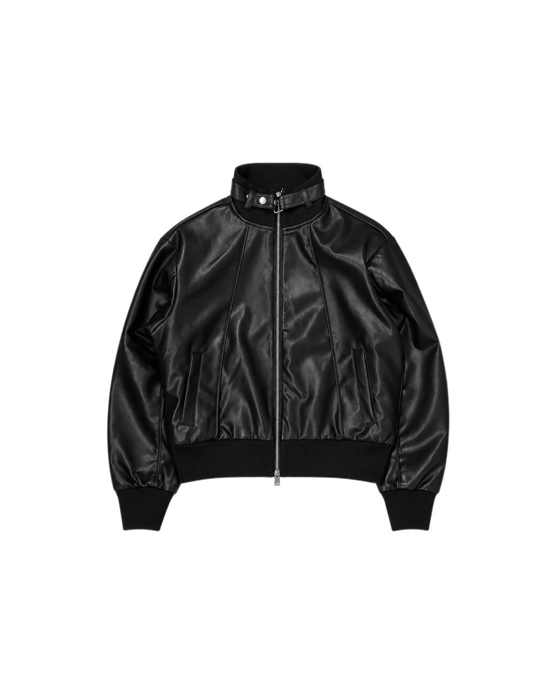 受注制【Chikashitsu +】cropped high neck blouson