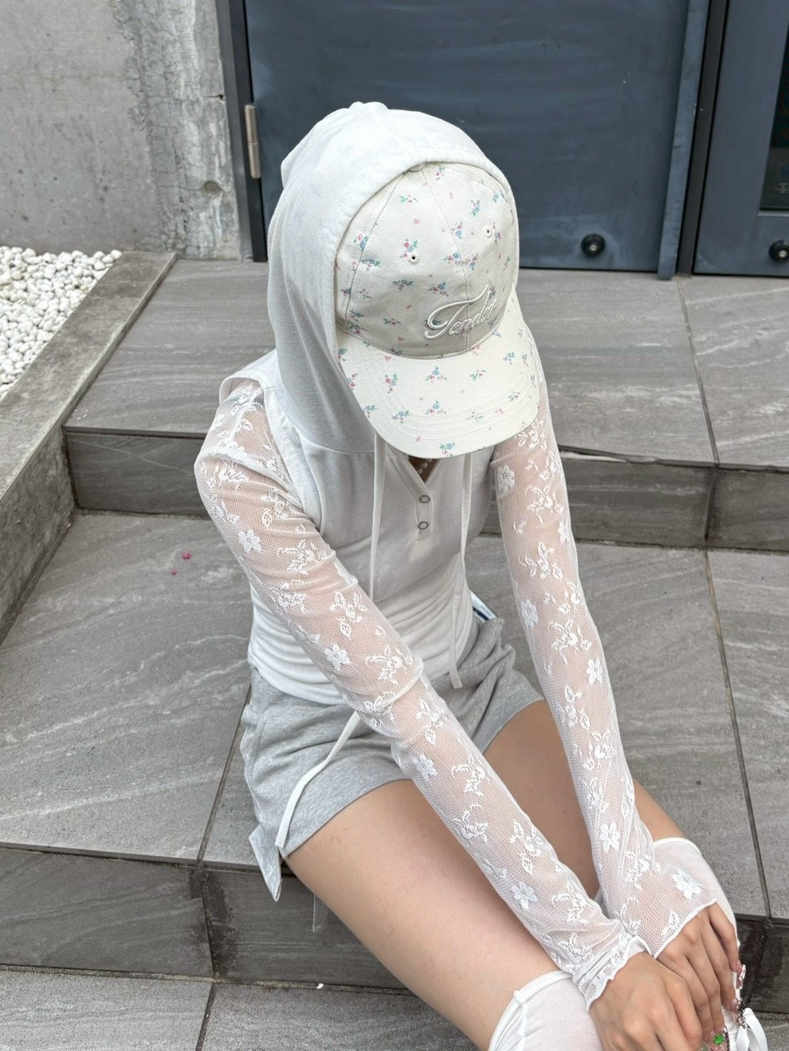 受注制【nmtc +】hooded sleeveless top 2 / 【エヌエムティーシープラス】フードタンクトップ (4color)