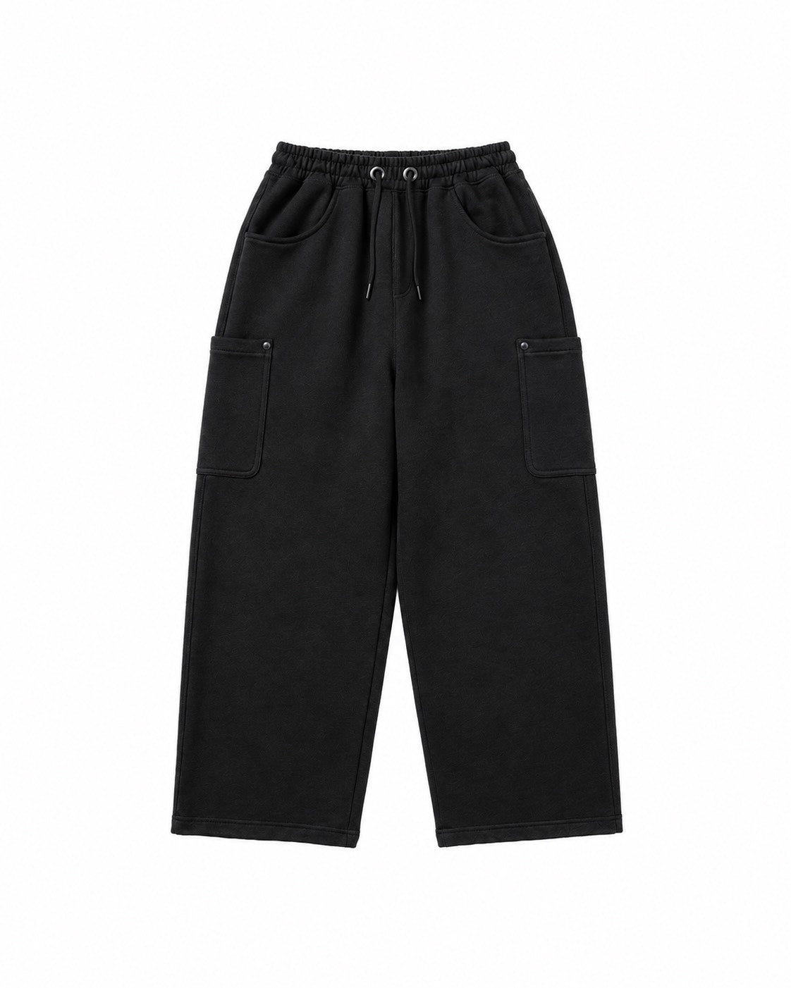 受注制【Chikashitsu +】rivet cargo sweat pants (2color)