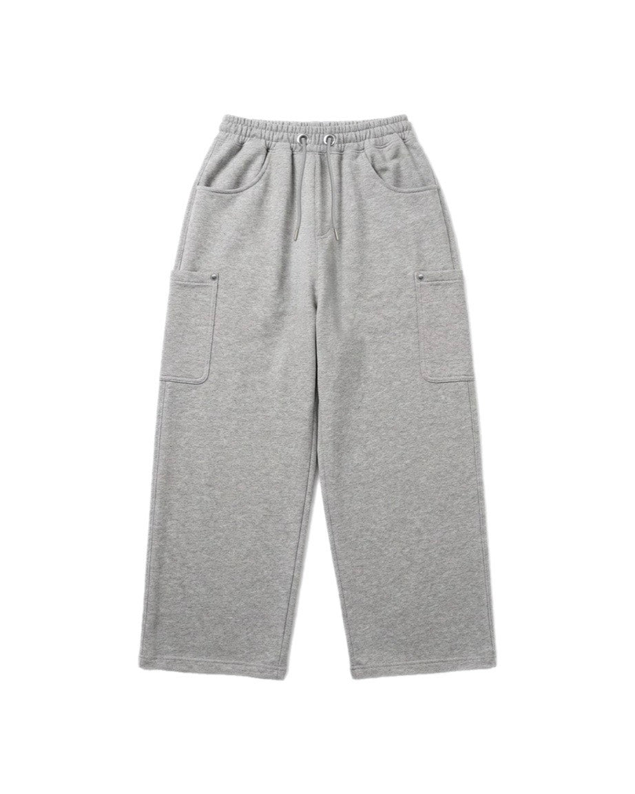 受注制【Chikashitsu +】rivet cargo sweat pants (2color)