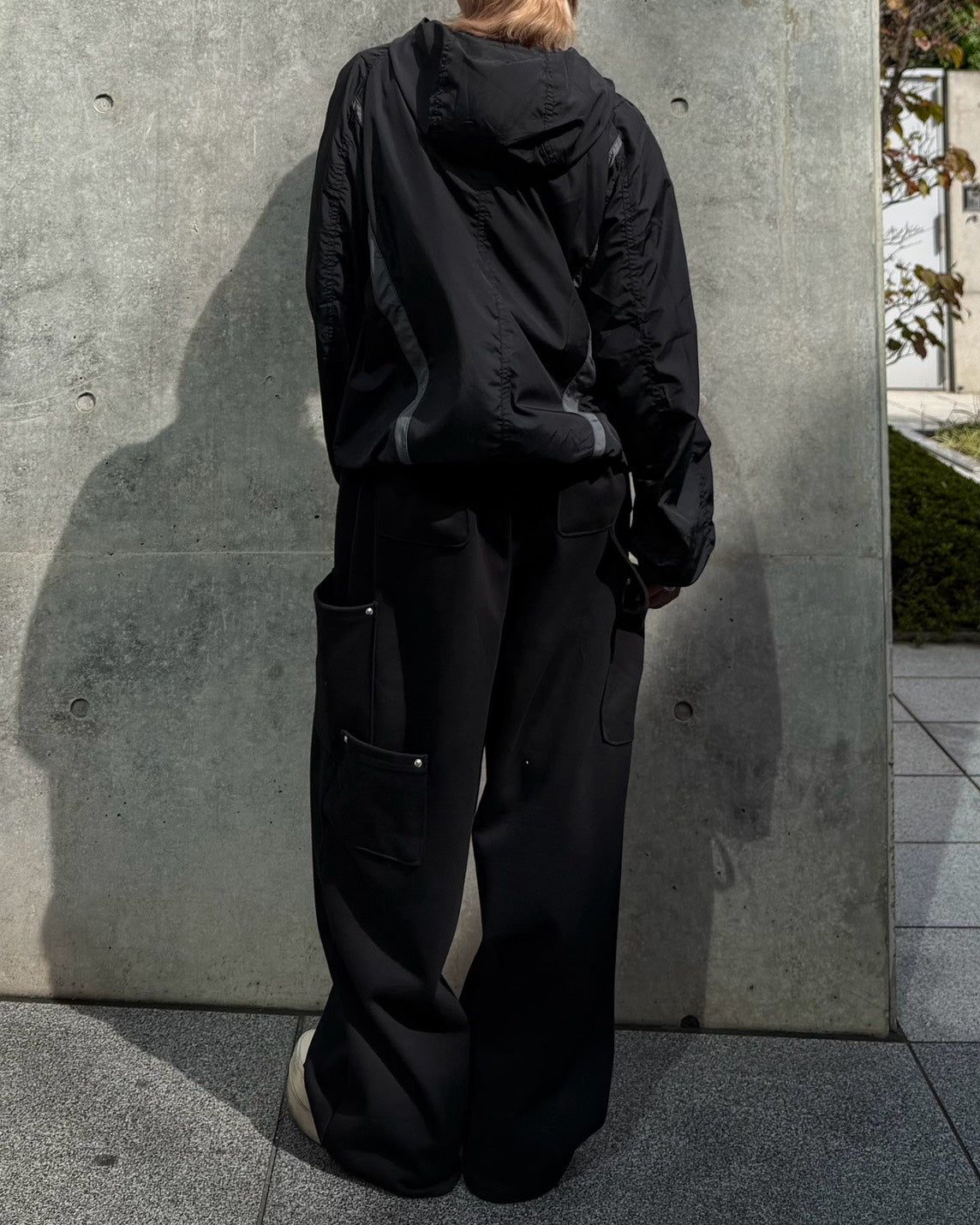 受注制【Chikashitsu +】rivet cargo sweat pants (2color)
