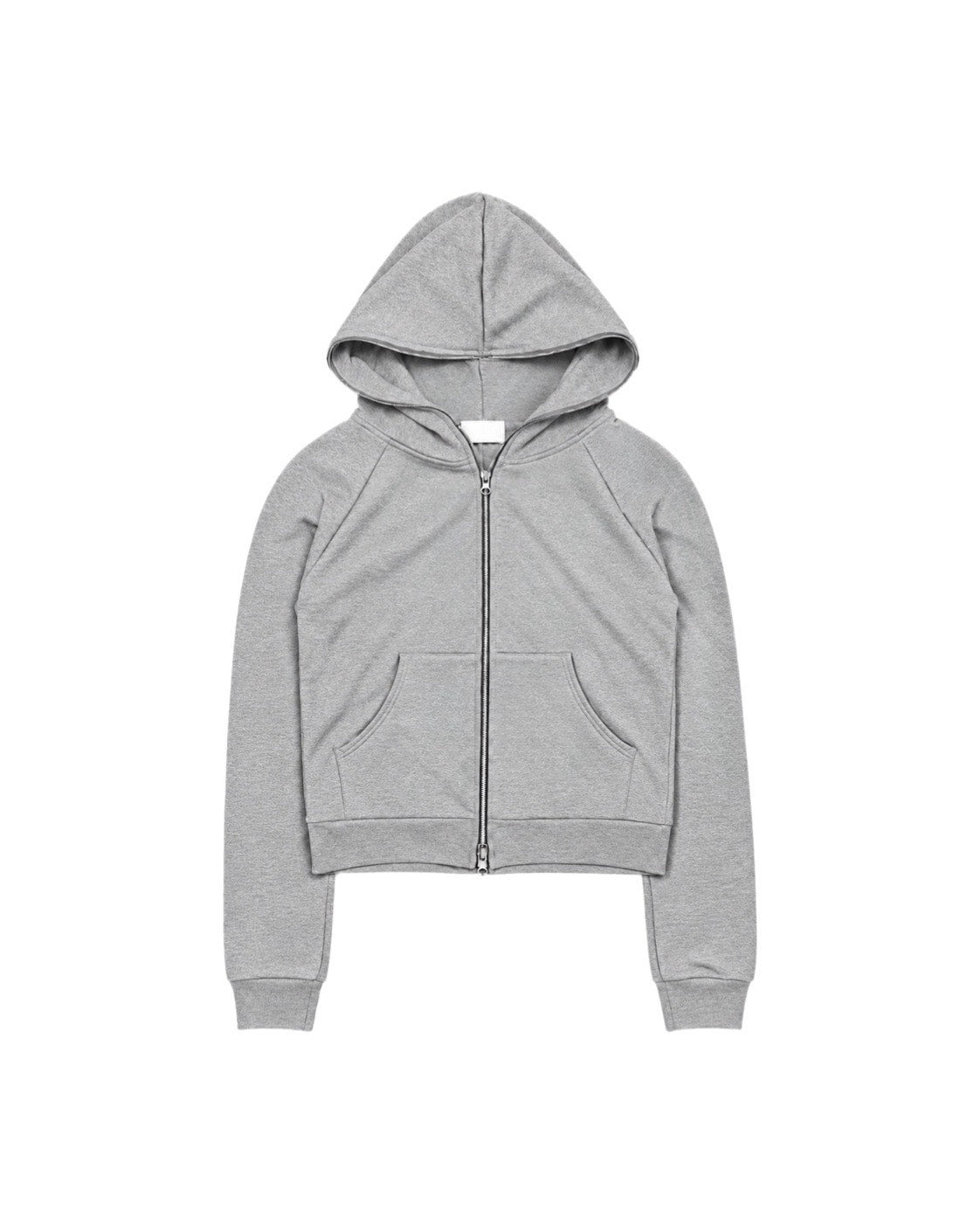受注制【Chikashitsu +】full zip cropped hoodie (3color)