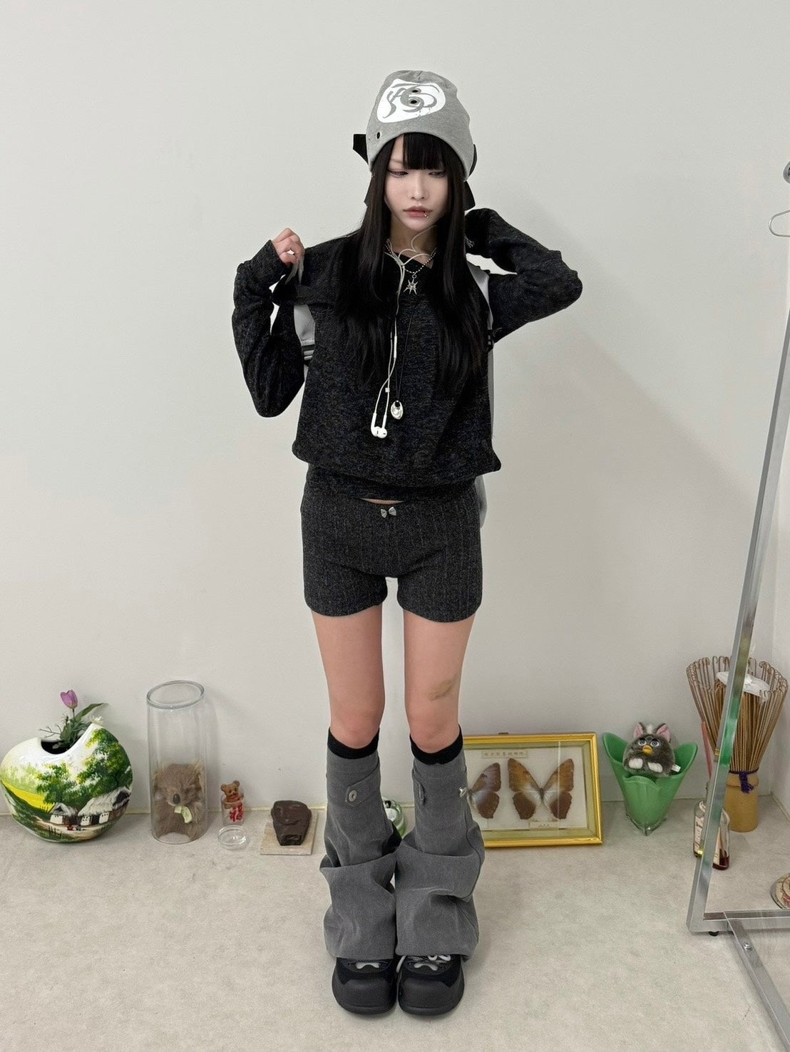 3/12 20:00発売 名古屋店WEB限定 受注制【nmtc +】one shoulder hoodie / 【エヌエムティーシープラス】ワンショルダーフーディー (2color)