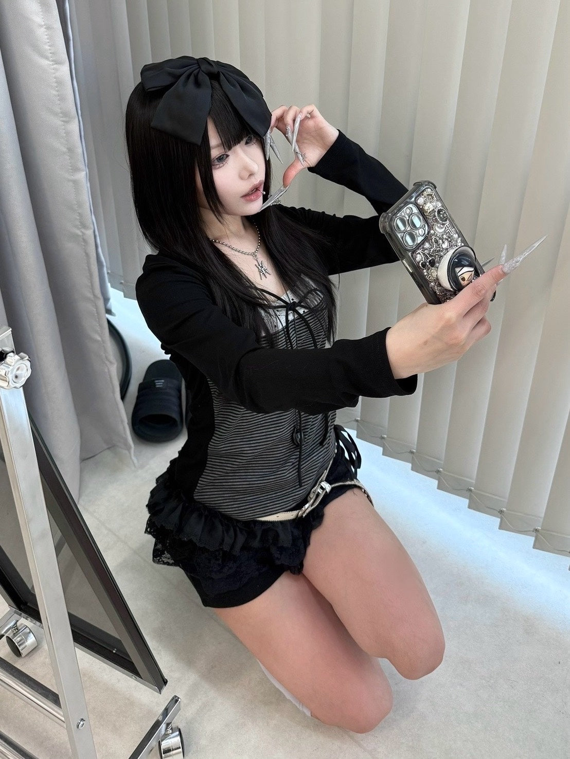 3/12 20:00発売 名古屋店WEB限定 受注制【nmtc +】bolero tight dot tops / 【エヌエムティーシープラス】ボレロタイトドットトップス (2color)