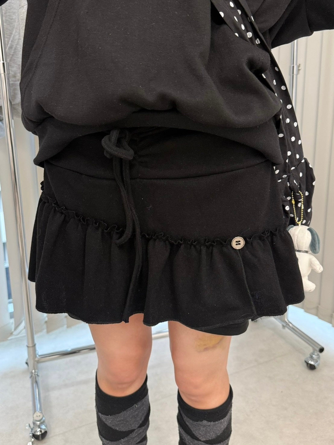 3/12 20:00発売 名古屋店WEB限定 受注制【nmtc +】border culotte skirt / 【エヌエムティーシープラス】ボーダーキュロットスカート (2color)