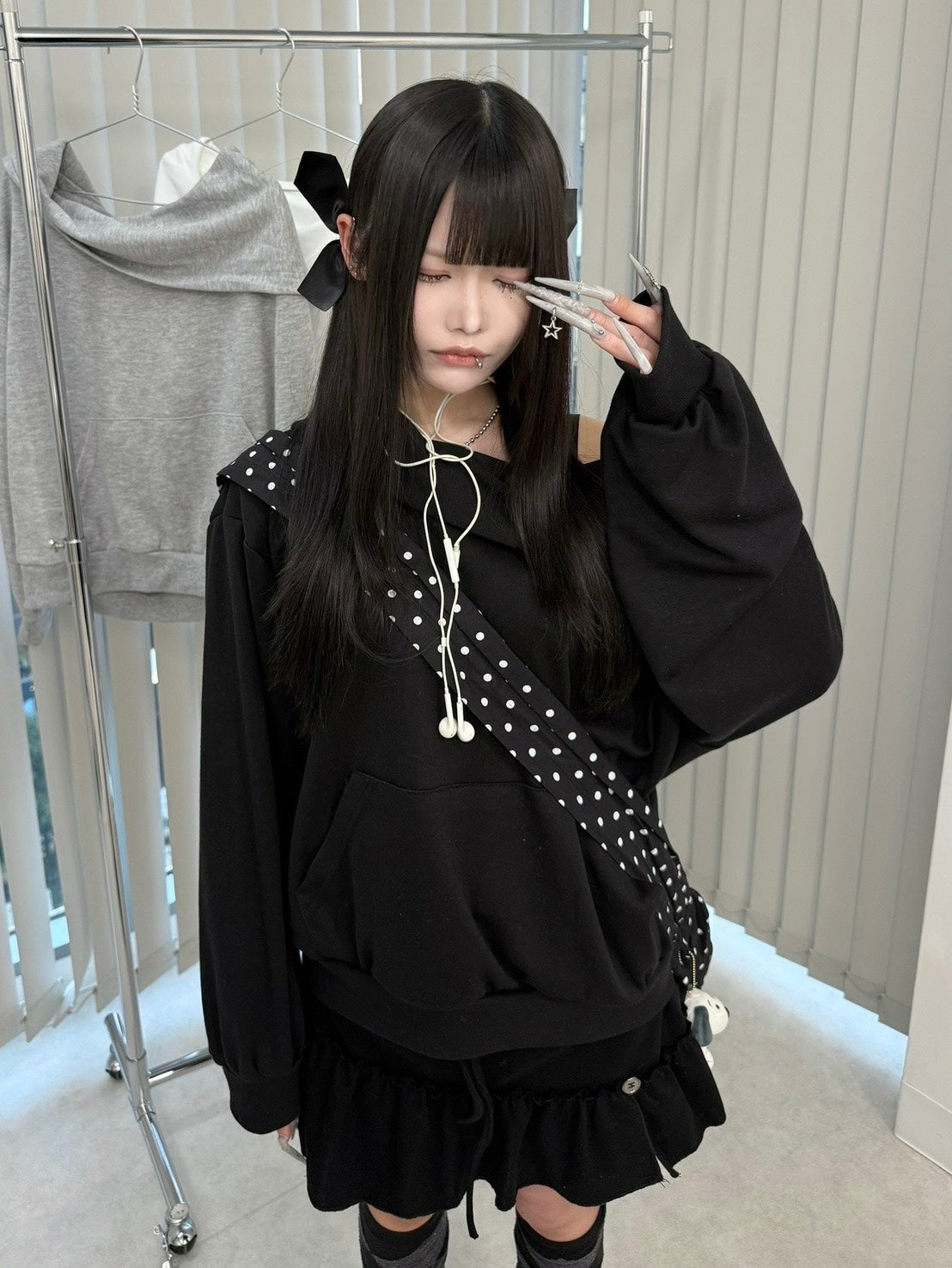 3/12 20:00発売 名古屋店WEB限定 受注制【nmtc +】border culotte skirt / 【エヌエムティーシープラス】ボーダーキュロットスカート (2color)