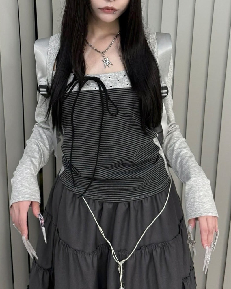 名古屋店WEB限定受注制【nmtc+】bolero tight dot tops (2color)