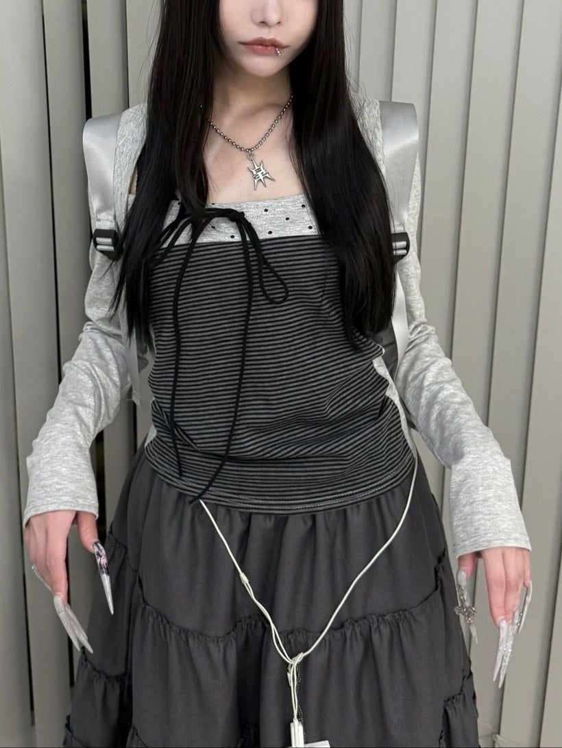 3/12 20:00発売 名古屋店WEB限定 受注制【nmtc +】bolero tight dot tops / 【エヌエムティーシープラス】ボレロタイトドットトップス (2color)