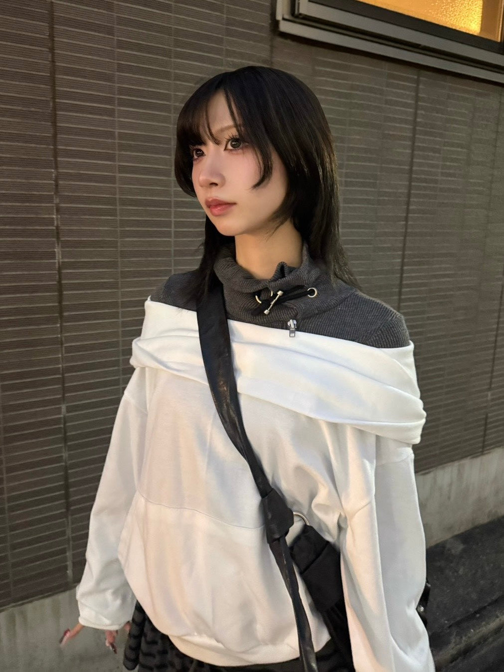 3/12 20:00発売 名古屋店WEB限定 受注制【nmtc +】2way hood off-shoulder sweat shirts / 【エヌエムティーシープラス】ツーウェイフードオフショルダースウェットパンツ (3color)