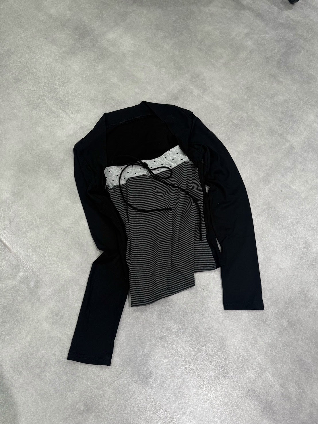 3/12 20:00発売 名古屋店WEB限定 受注制【nmtc +】bolero tight dot tops / 【エヌエムティーシープラス】ボレロタイトドットトップス (2color)