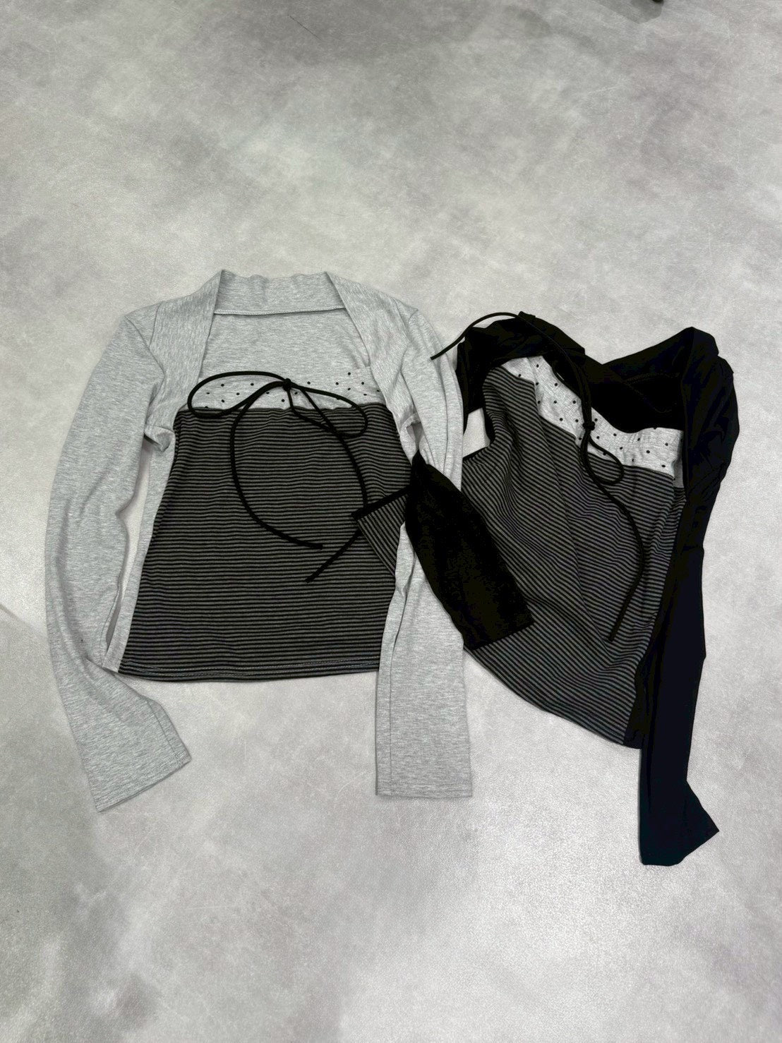 3/12 20:00発売 名古屋店WEB限定 受注制【nmtc +】bolero tight dot tops / 【エヌエムティーシープラス】ボレロタイトドットトップス (2color)