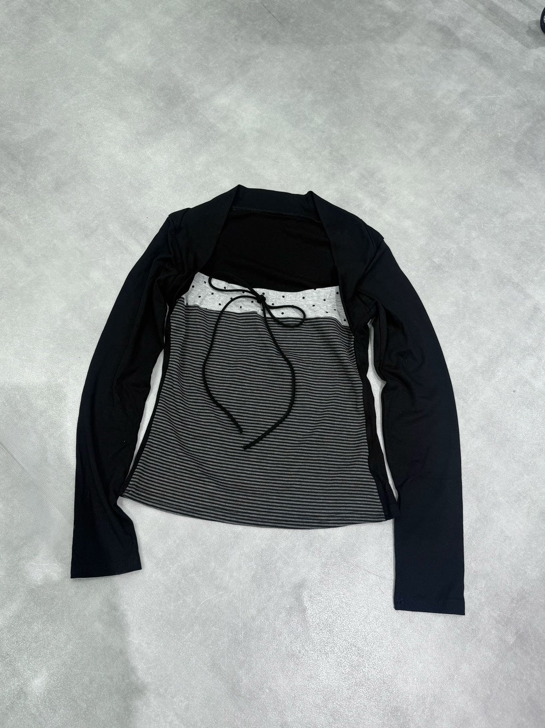 3/12 20:00発売 名古屋店WEB限定 受注制【nmtc +】bolero tight dot tops / 【エヌエムティーシープラス】ボレロタイトドットトップス (2color)