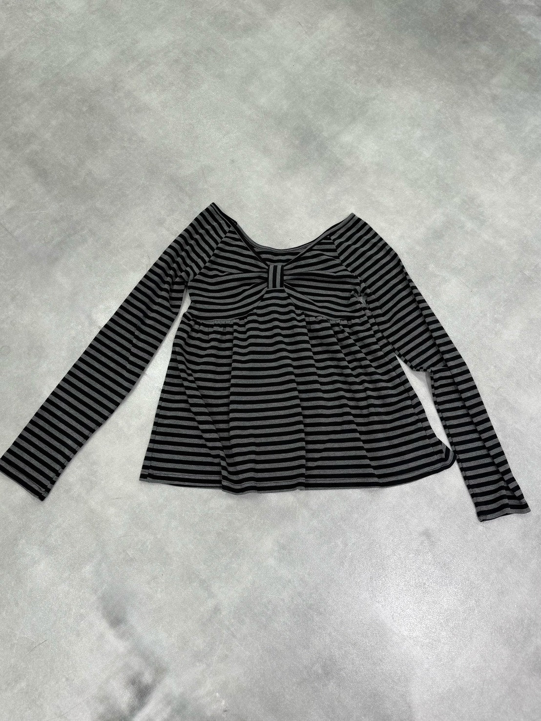 名古屋店WEB限定受注制【nmtc+】off-shoulder ribbon border tops (2color)