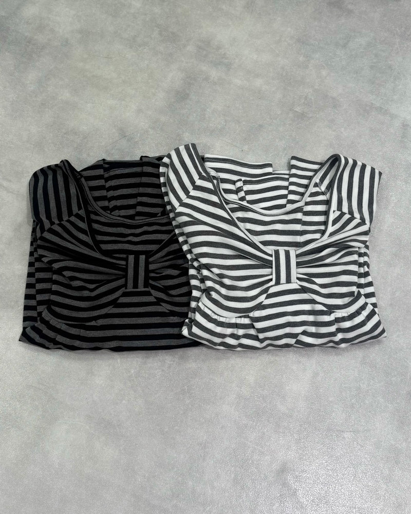 名古屋店WEB限定受注制【nmtc+】off-shoulder ribbon border tops (2color)