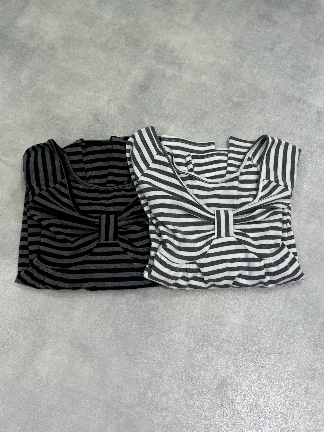名古屋店WEB限定受注制【nmtc+】off-shoulder ribbon border tops (2color)