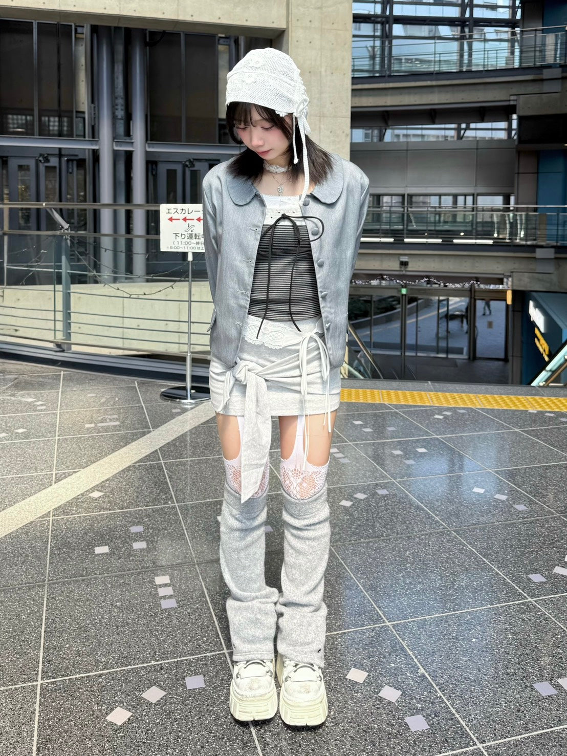 名古屋WEB限定受注制【nmtc+】round collar single cropped jacket (2color)