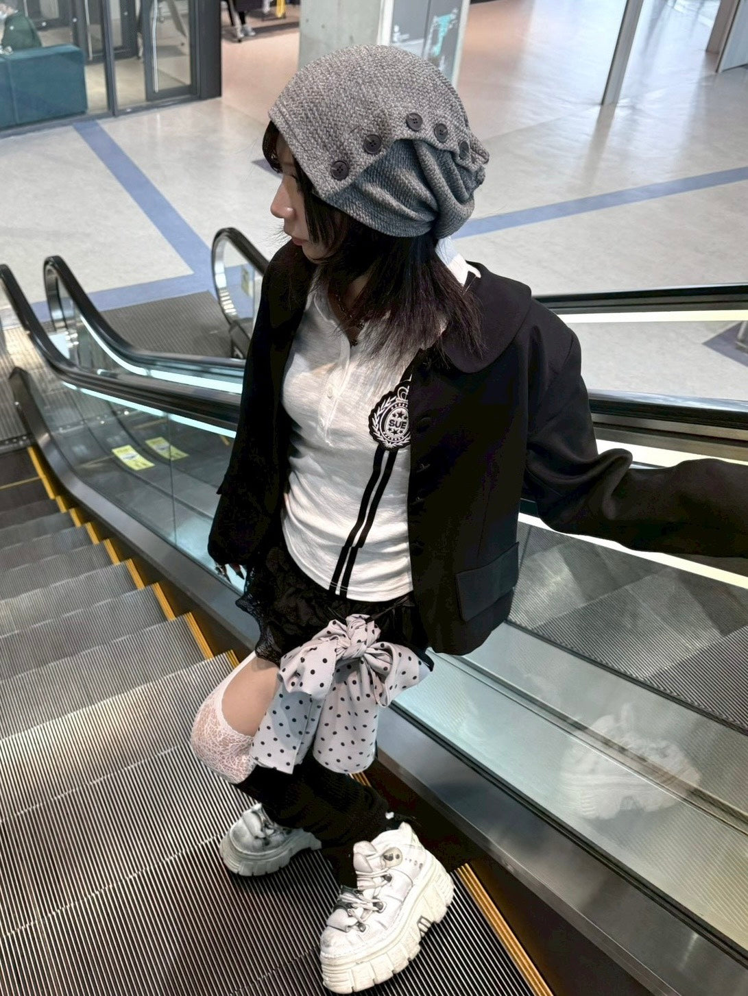 名古屋WEB限定受注制【nmtc+】round collar single cropped jacket (2color)