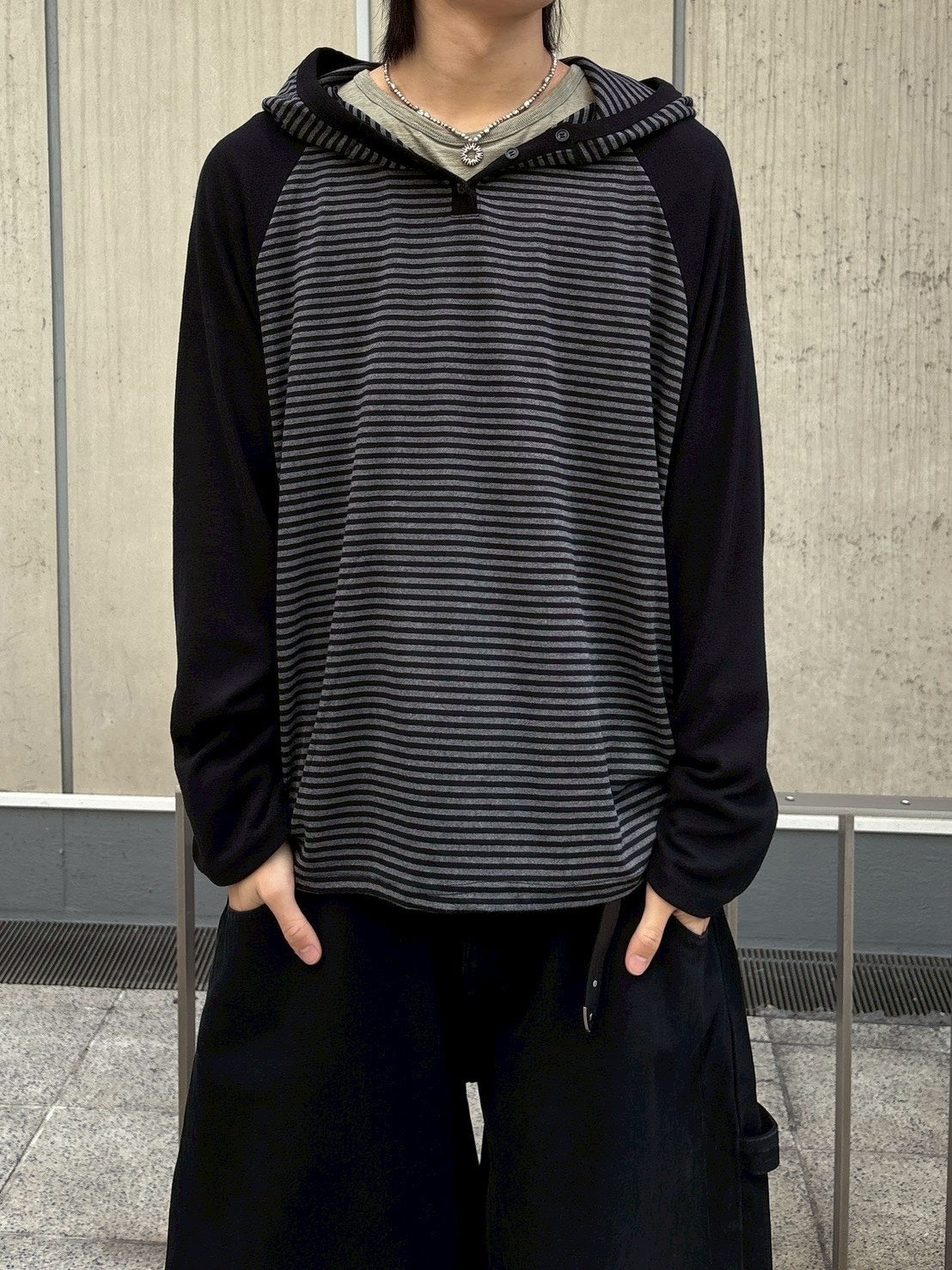 受注制【nmtc+】border raglan long sleeve