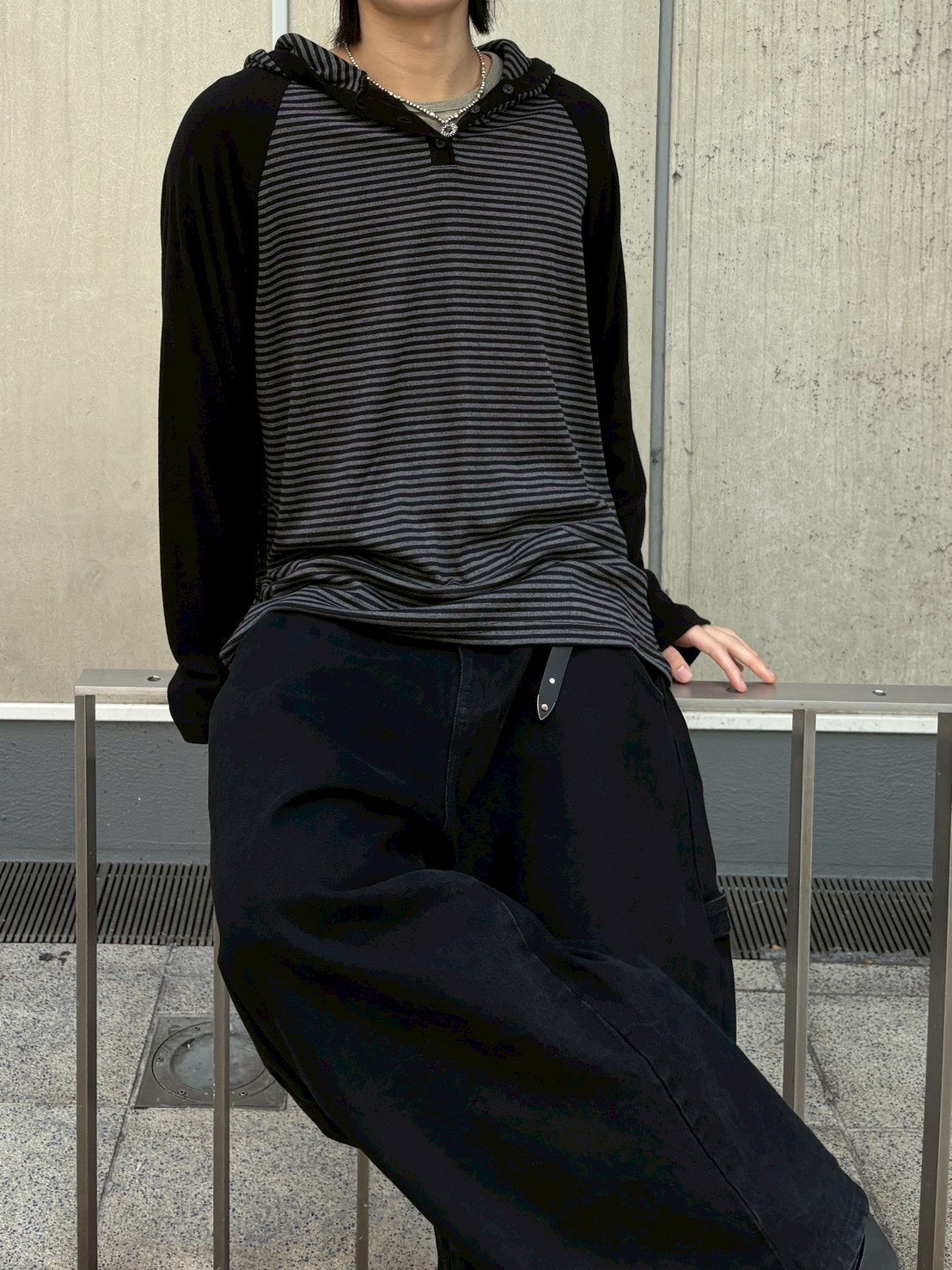 受注制【nmtc+】border raglan long sleeve