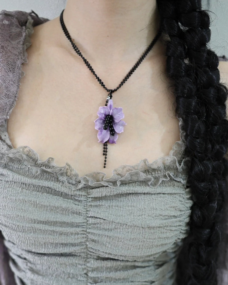 【MIAE】Tropical flower necklace