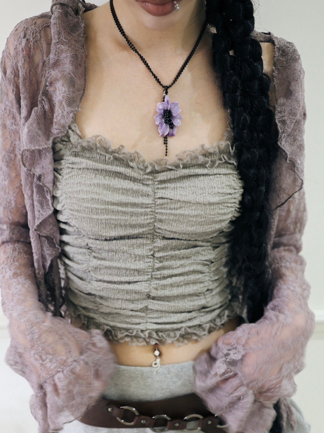 【MIAE】Tropical flower necklace