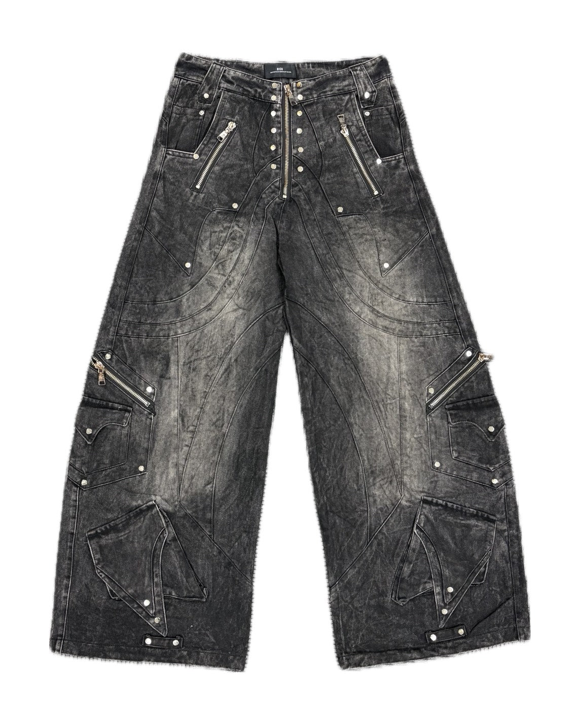 PRESSING別注【RICH】Knight Wide Dirty Washed Pants