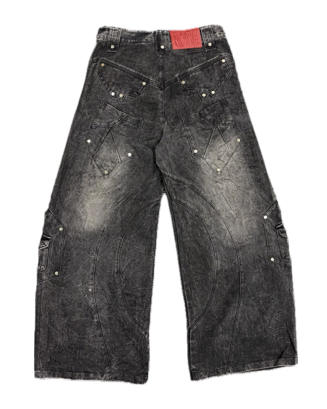 PRESSING別注【RICH】Knight Wide Dirty Washed Pants