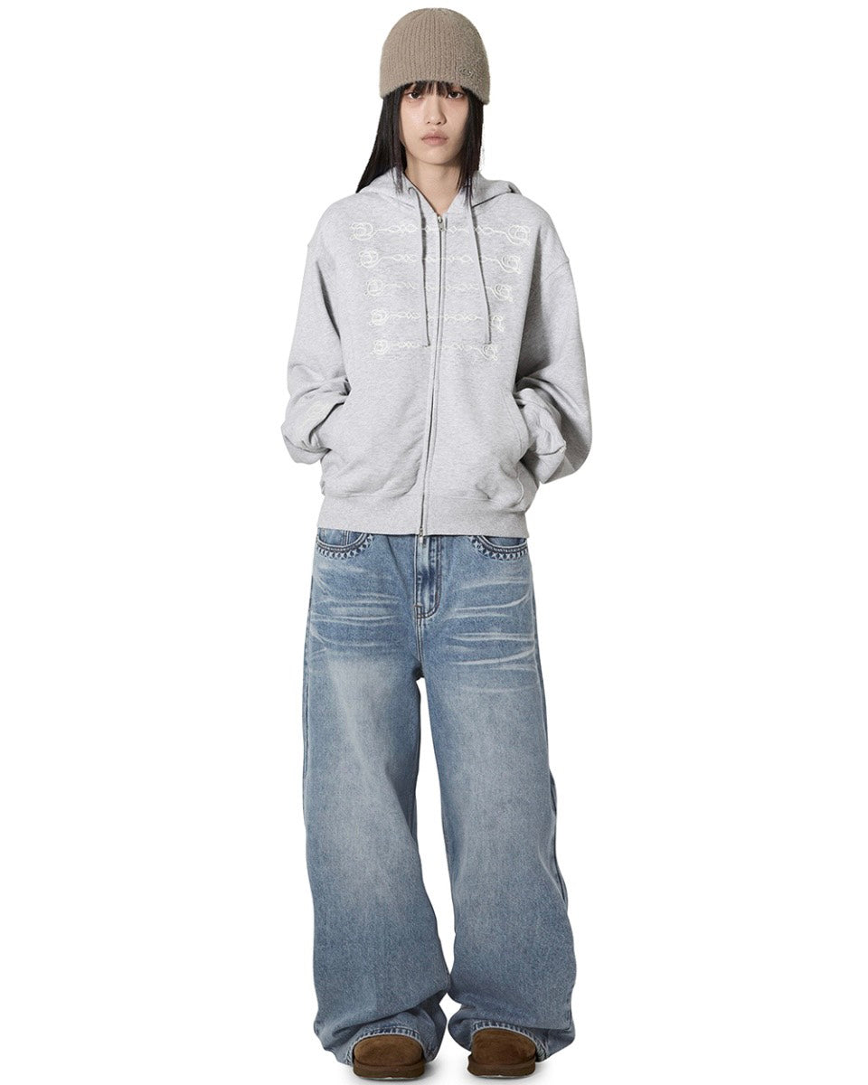 【OY】FROGGING HOODIE ZIP