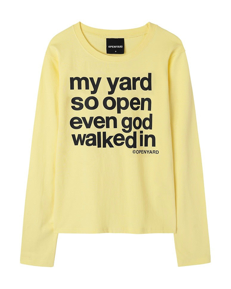 【OY】MY YARD L/S TEE