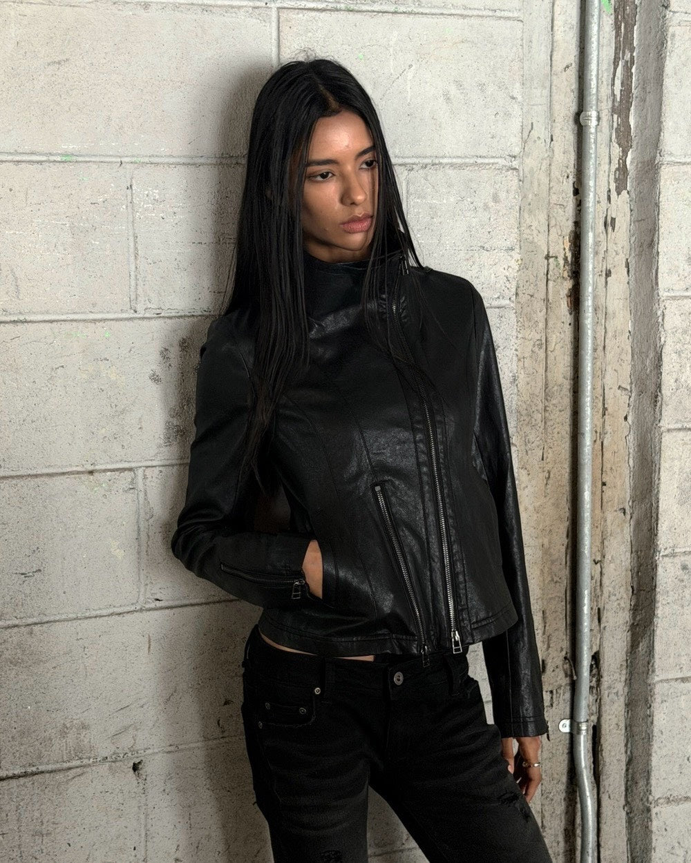 【ROCK CAKE】Contour Leather Jacket