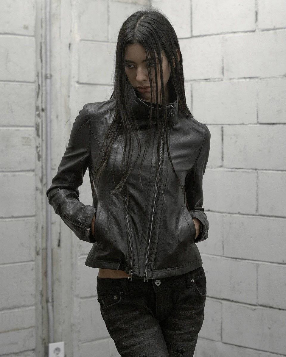 【ROCK CAKE】Contour Leather Jacket