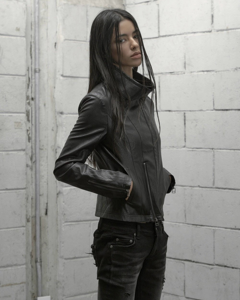 【ROCK CAKE】Contour Leather Jacket